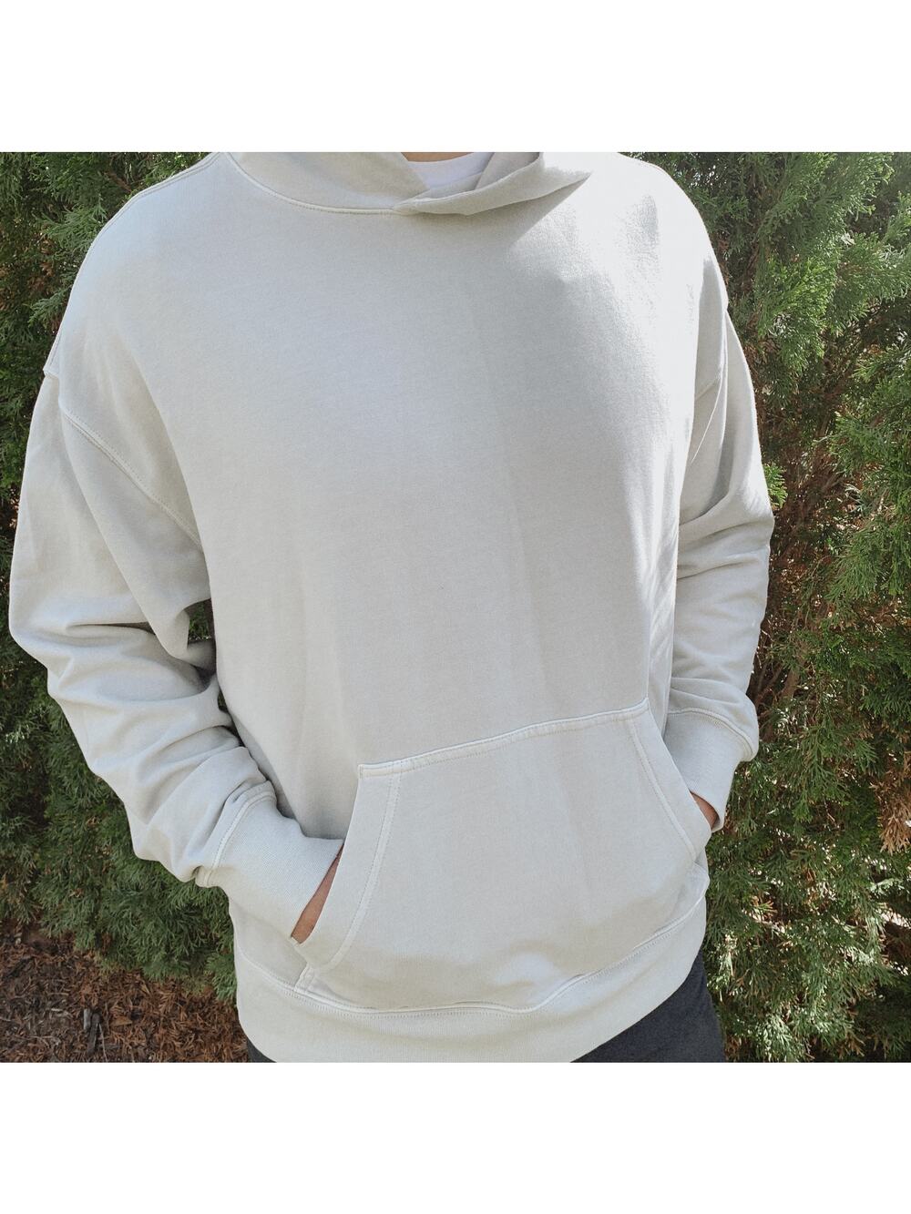 NWT American Eagle Relaxed Fit Hoodie Sweatshirt Silver Gray Size Medium